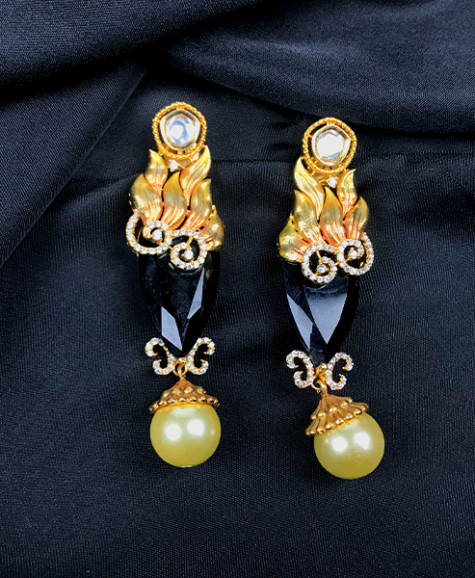 Black Diamond Earrings dujourstores