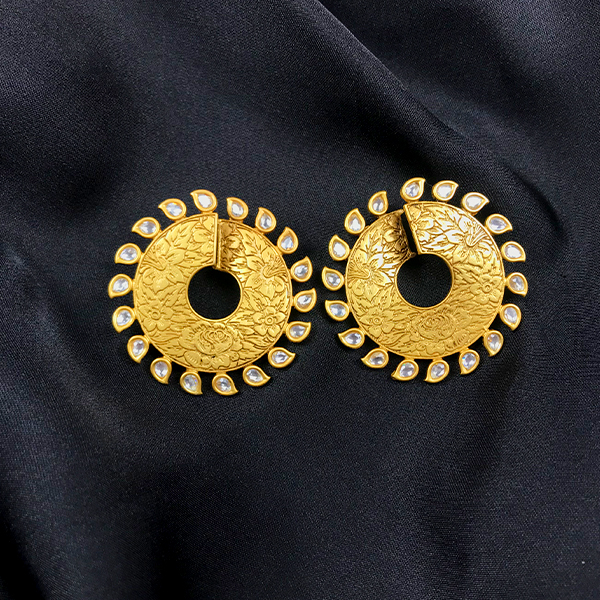 Gold Menakari Studs dujourstores