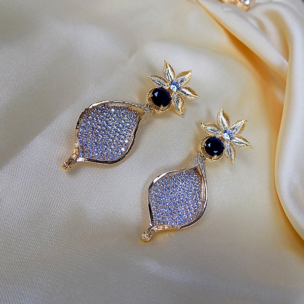 Gold-plated sapphire adorned set dujour stores