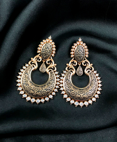 Meena-kari statement Earrings dujourstores