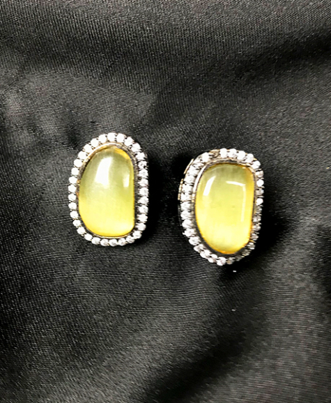 Milky Jade everyday studs dujour stores