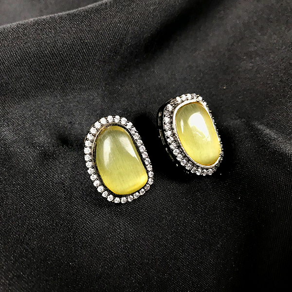 Milky Jade everyday studs dujourstores