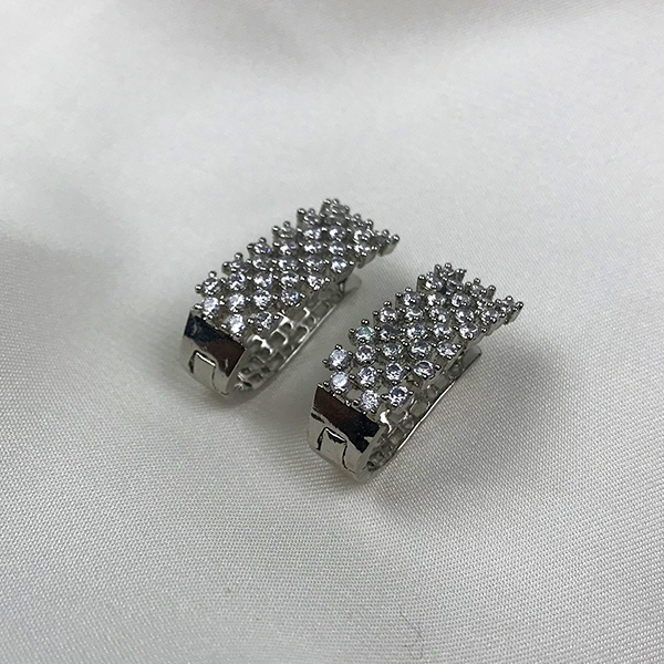 Zircon Geometric stud earrings dujourstores