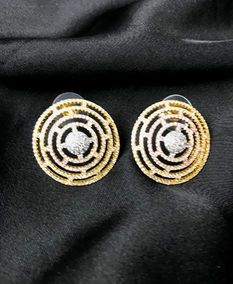 Zircon-flooded precious studs dujourstores