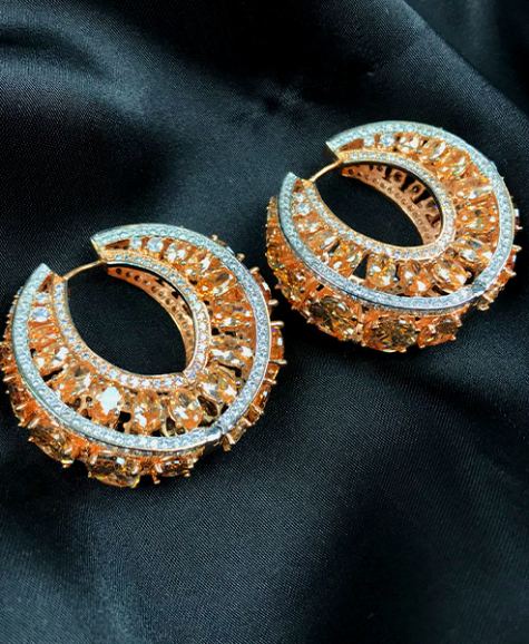 stunning zirconia hoops dujourstores