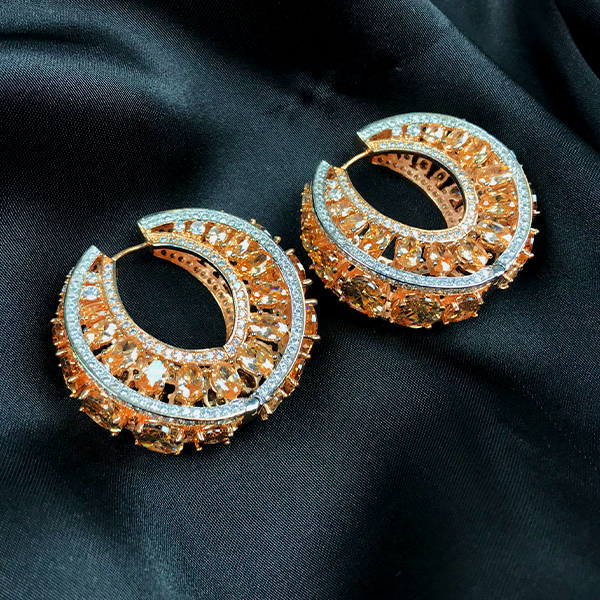 stunning zirconia hoops dujourstores